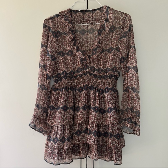 Zara Dresses & Skirts - ZARA Boho Floral Print Dress - Size L